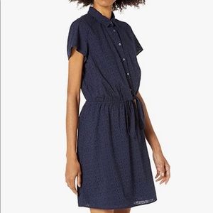 J. Crew Mercantile Women’s short sleeve eyelet collared tie front dress